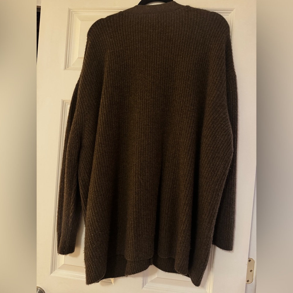 Quince XL Mongolian Cashmere Oversized Boyfriend Cardigan Sweater - Picture 6 of 6